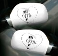 auto spiegelhoezen Mr&Mrs.