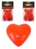 ballon hartjes rood 6 stuks