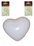 ballon hartjes wit 6 stuks