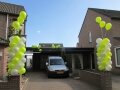 ballon pilaar met helium top ballonnen