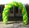ballonboog dubbele deur geel groen