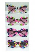 bril flower power assortie