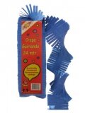 crepe guirlander blauw 24 m.