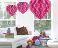 decoratie bal in hartvorm rose