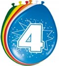 8 ballonnen 4 jaar