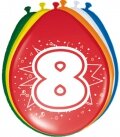 8 ballonnen 8 jaar