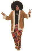 Hippie met lange jas