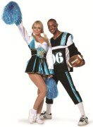 Am.football aqua/zwart